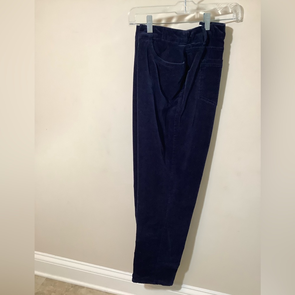 Croft&Barrow plush or microwale corduroy Navy jeans 5 pocket stretch size16 NWOT